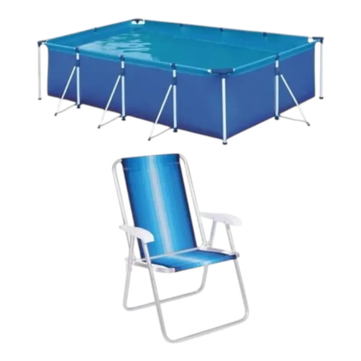 Combo Jardín Mor Pileta 001024 + Silla Azul 0021842252