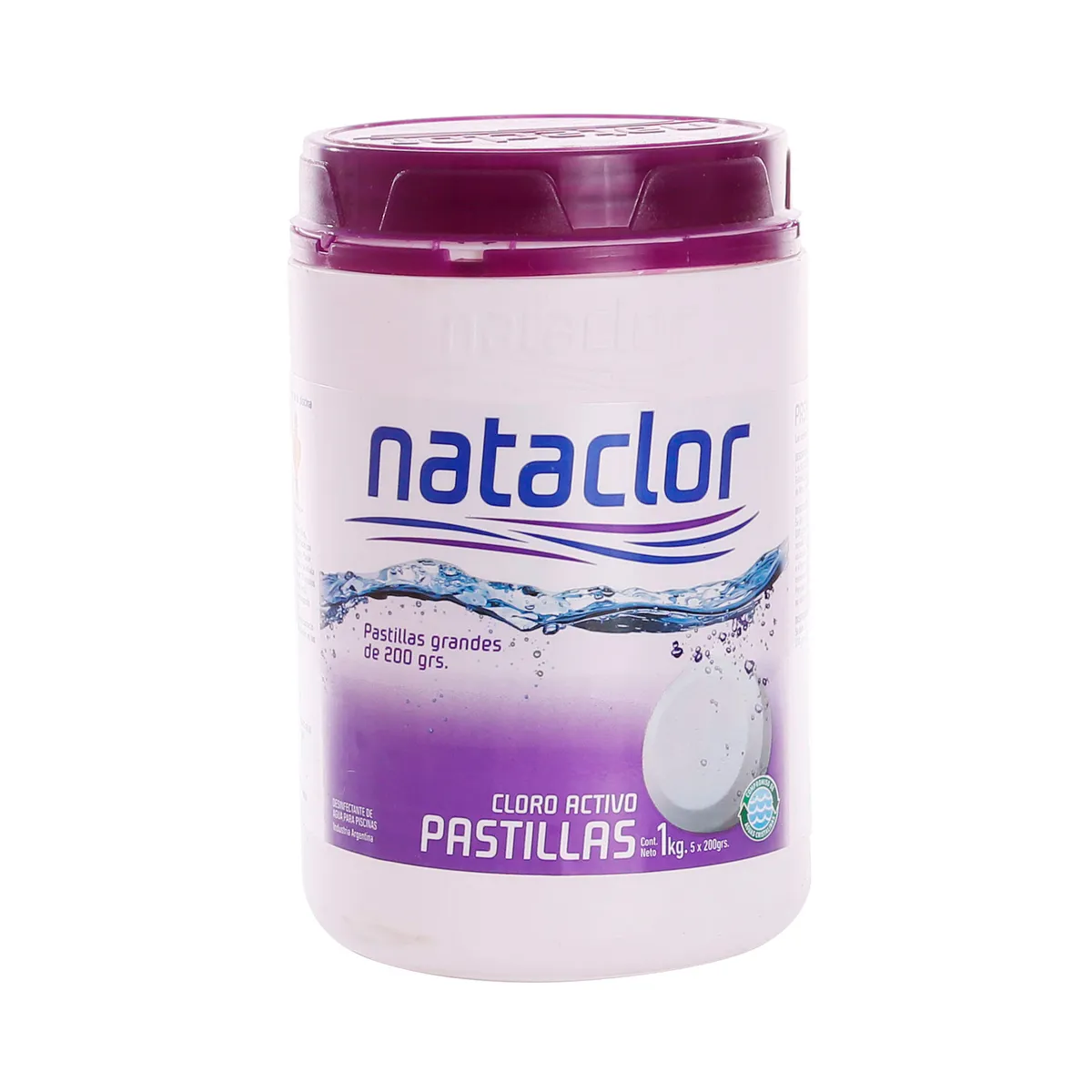 Cloro pastillas 200 g grandes 1 kg Nataclor