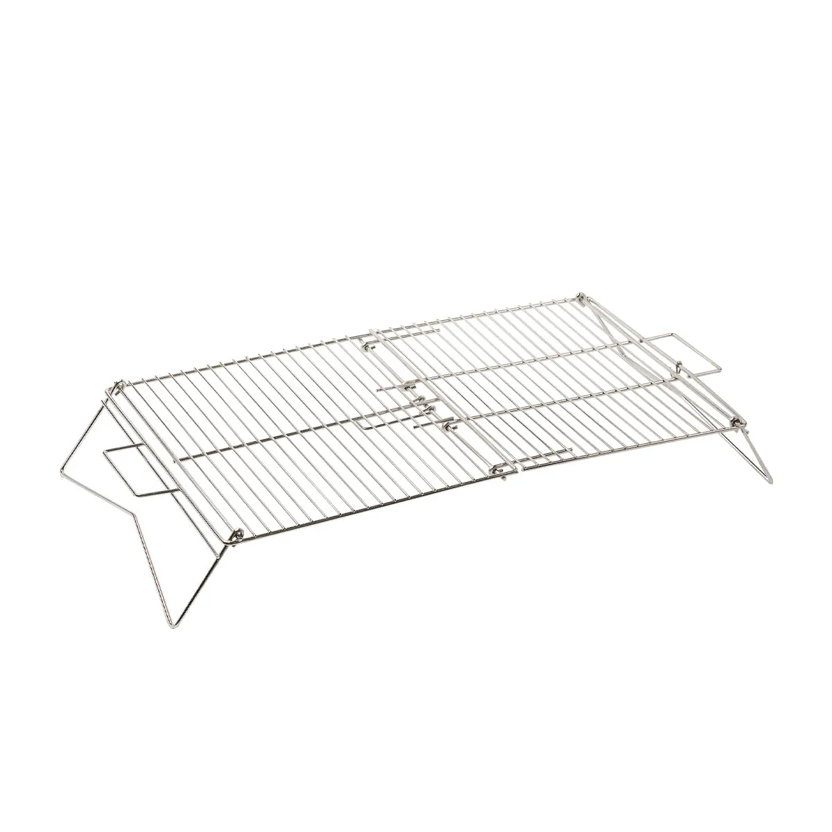 Parilla De Alambre Plegable Broksol Rectangular Cromada De 66 X 33 CM