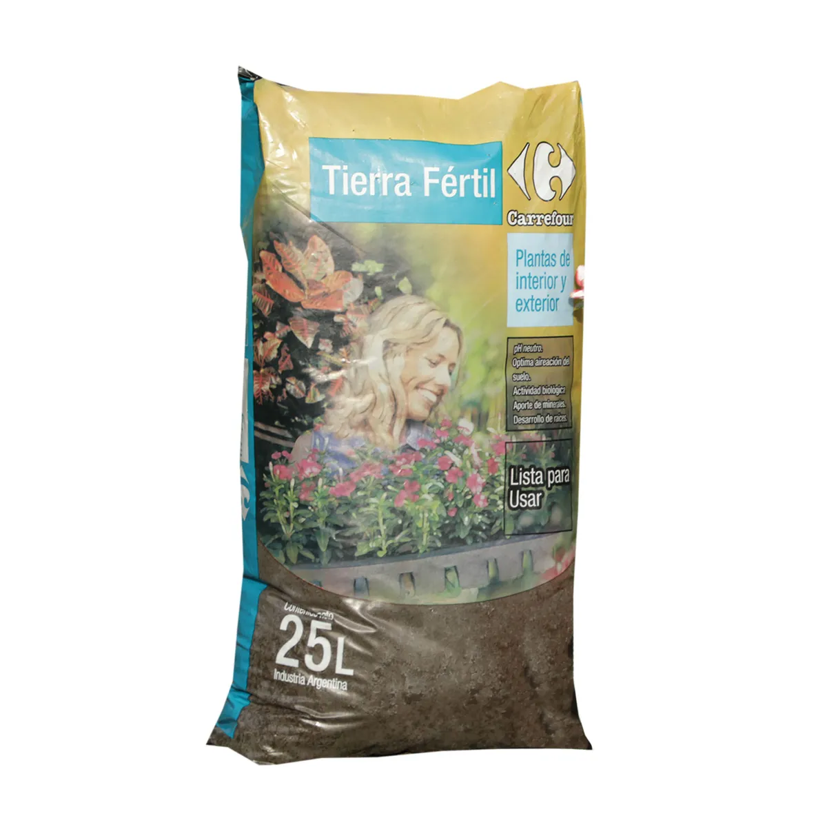 Tierra fértil Carrefour interior y exterior 25 l.