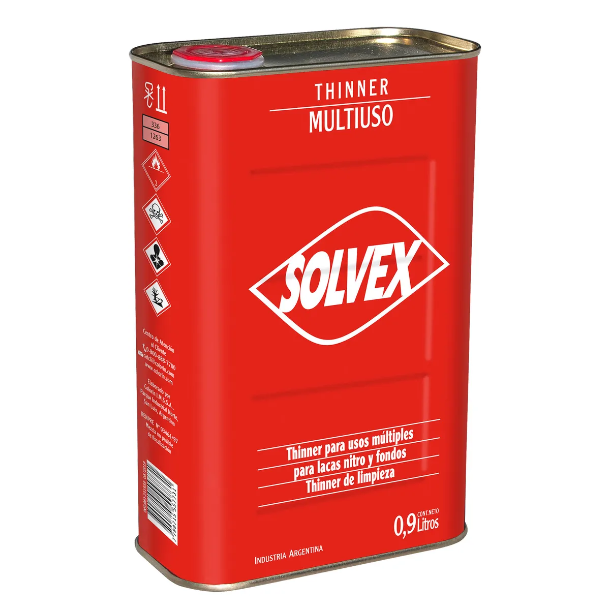 Aguarrás solvexrras Solvex 0.900 l.