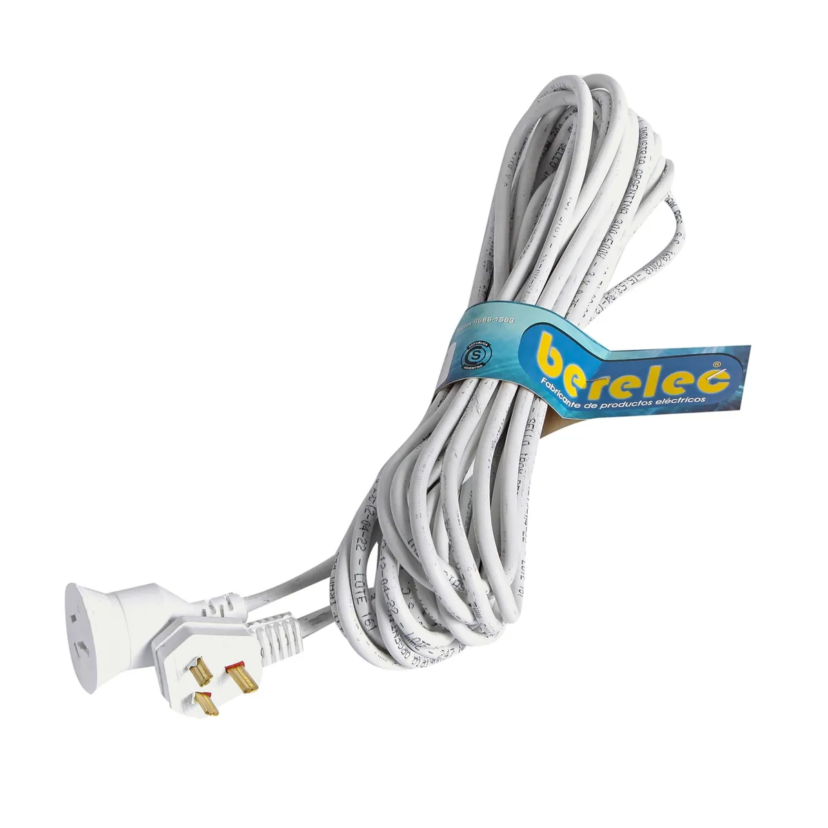 Prolongador berelec tripolar blanco x 10 m.
