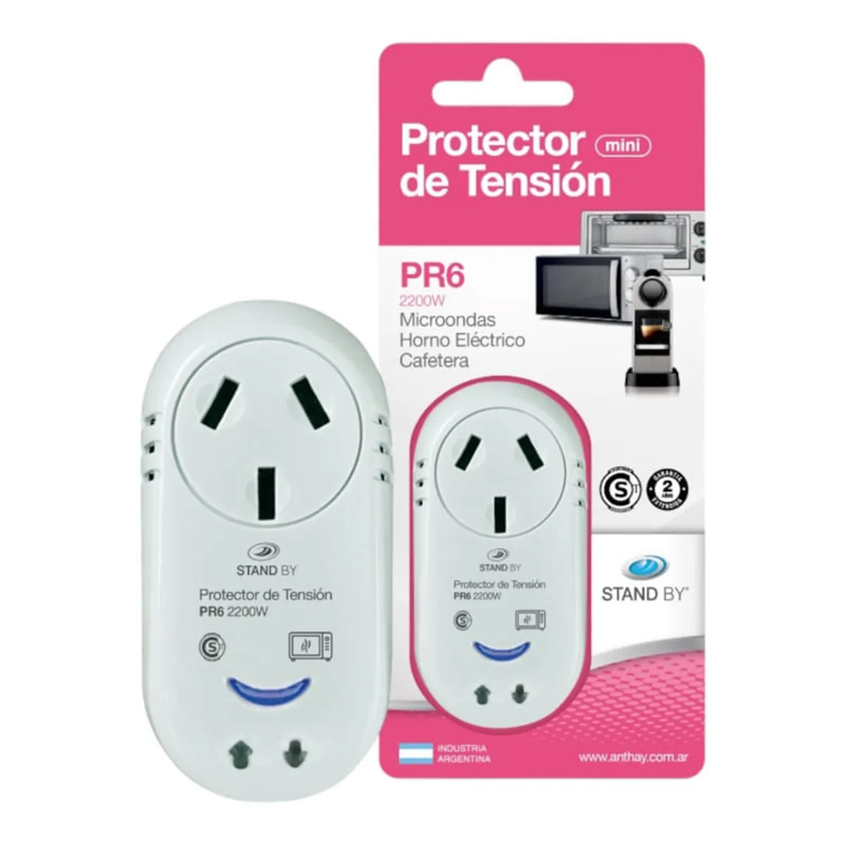 Protector De Tensión Pr6  Stand By 2200w Microondas/cafetera