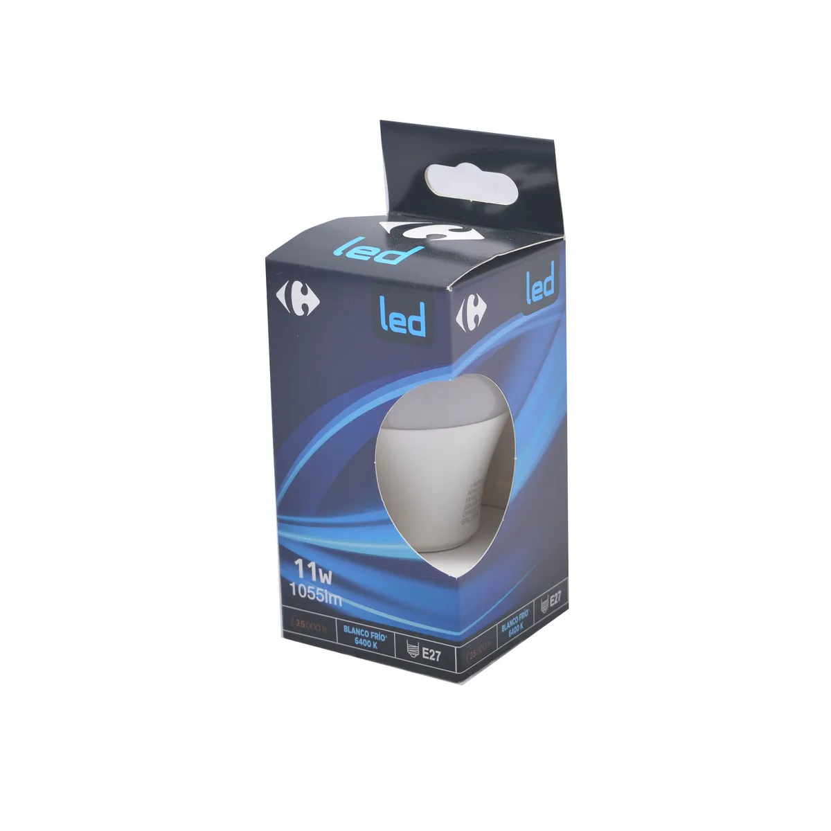 Lámpara led bulbo Carrefour 11W fría E27 6400K