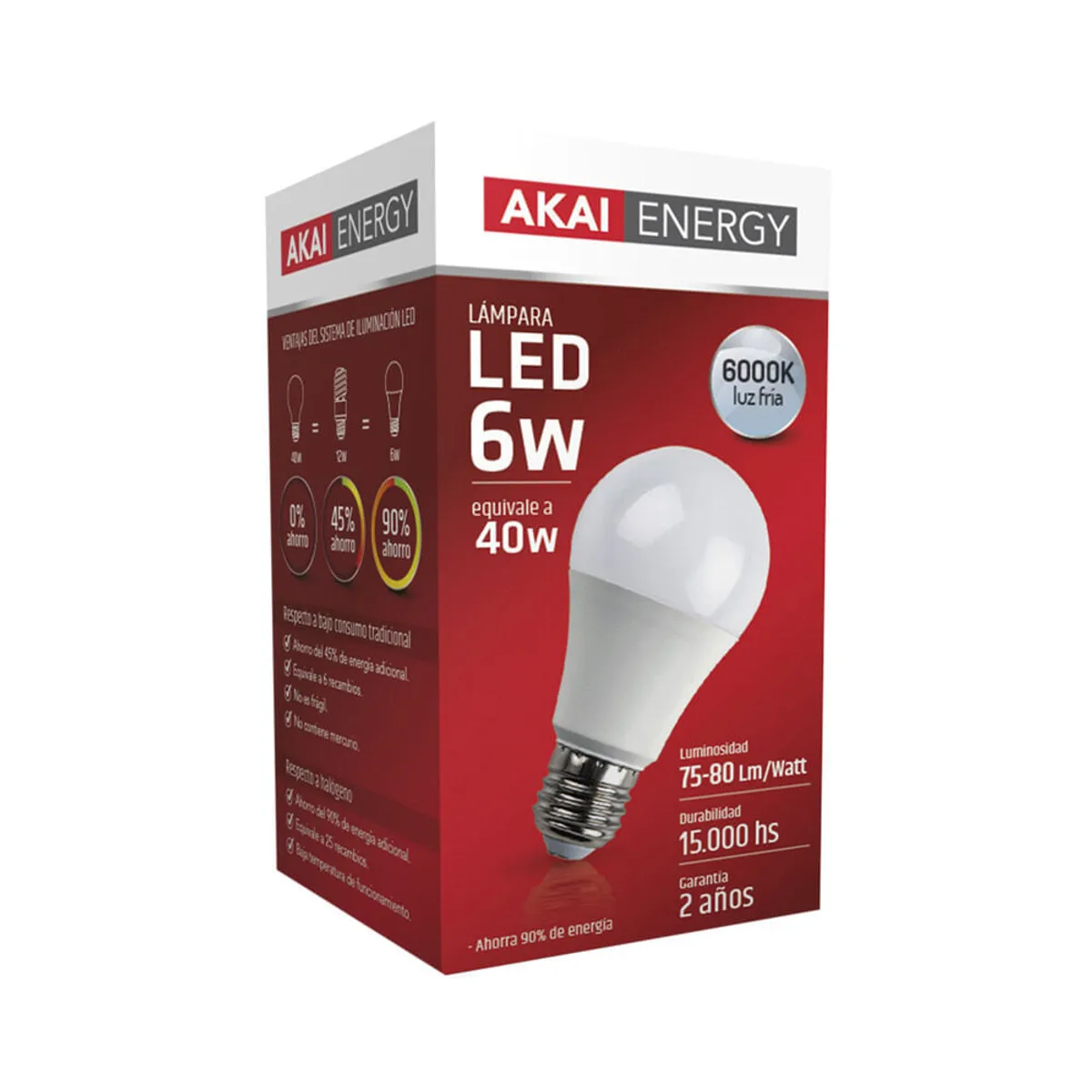 Lamparita LED Akai Energy 6W luz fría 1 u.