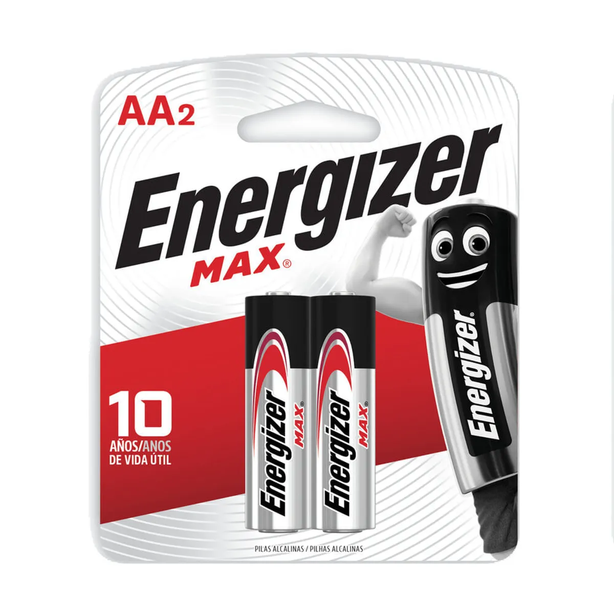 Pilas alcalinas Energizer max tipo AA 2 u.