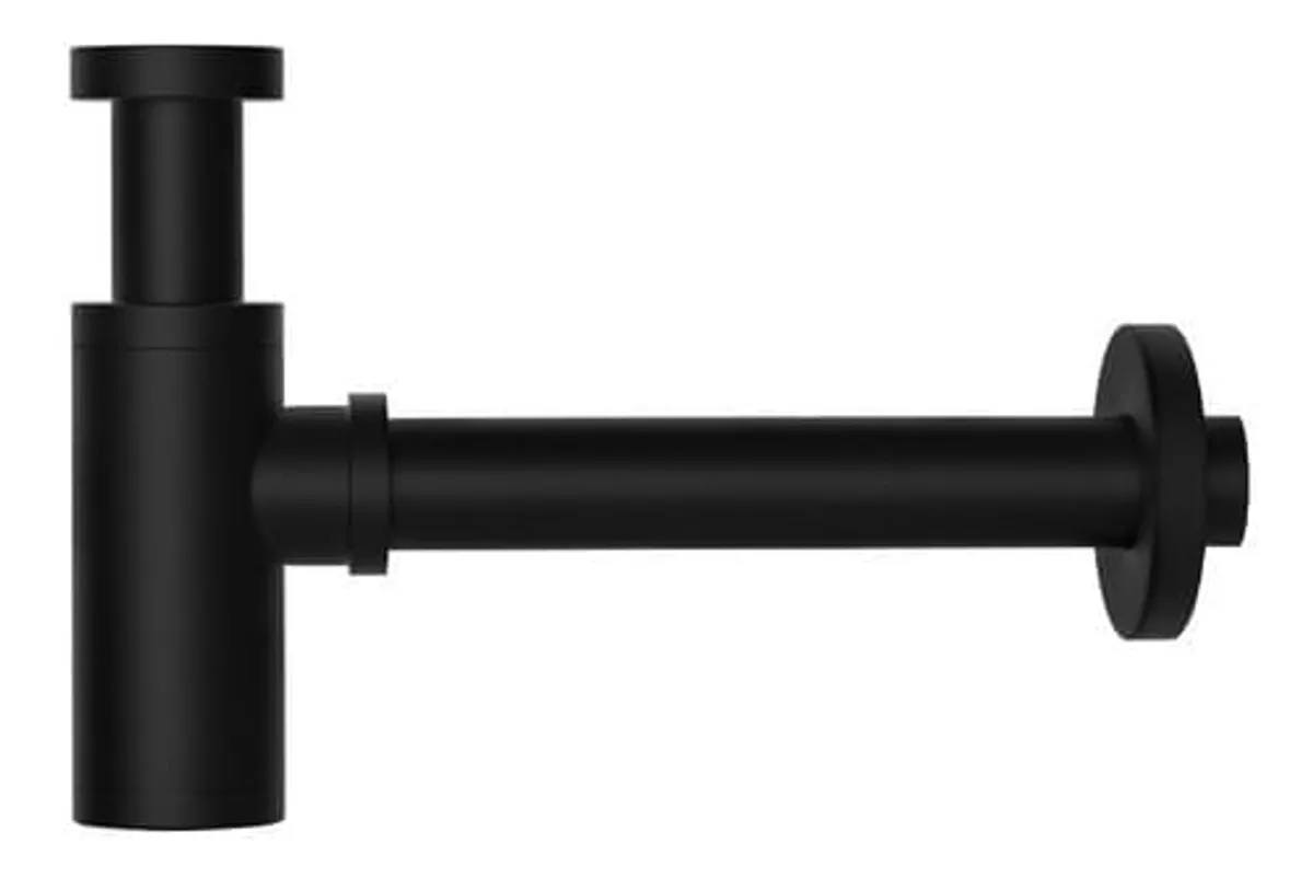 Piazza Sl400ne Sifón Descarga Desagüe Bacha Lavatorio Negro