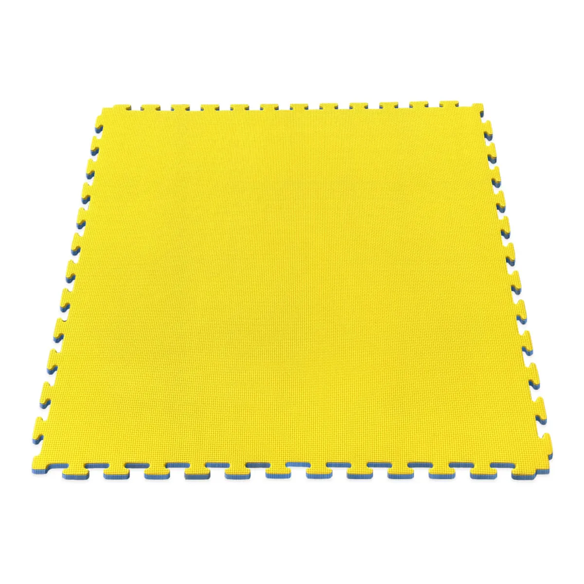 Piso Goma Eva Encastrable Reversible Azul/Amarillo 100X100