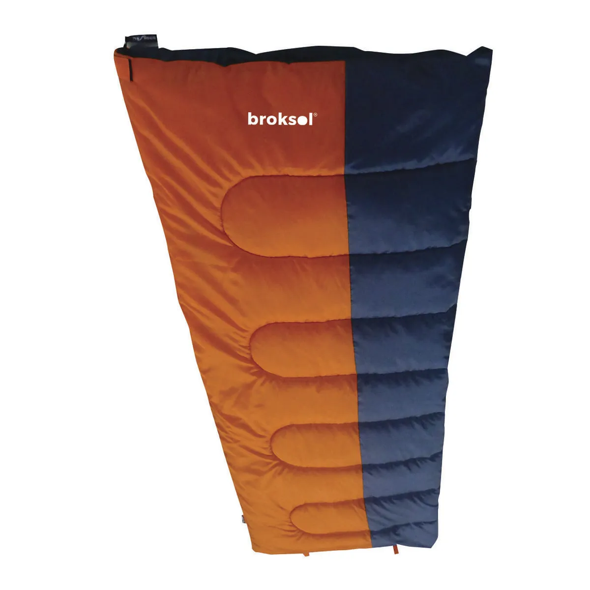 Bolsa Dormir Nogal 180X75CM Broksol Acopable Naranja/Azul