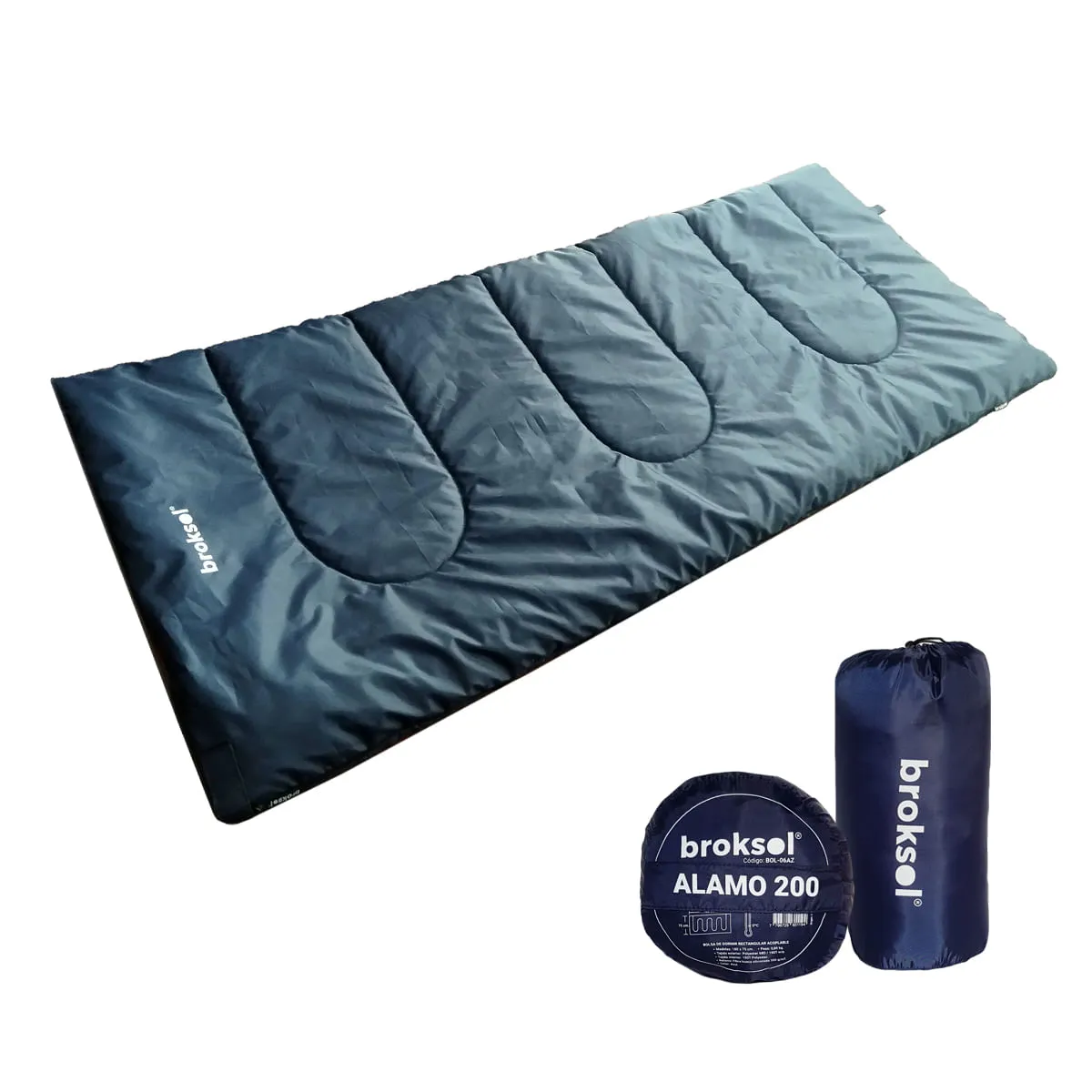 Bolsa De Dormir Broksol Alamo 180x75 Cm Azul