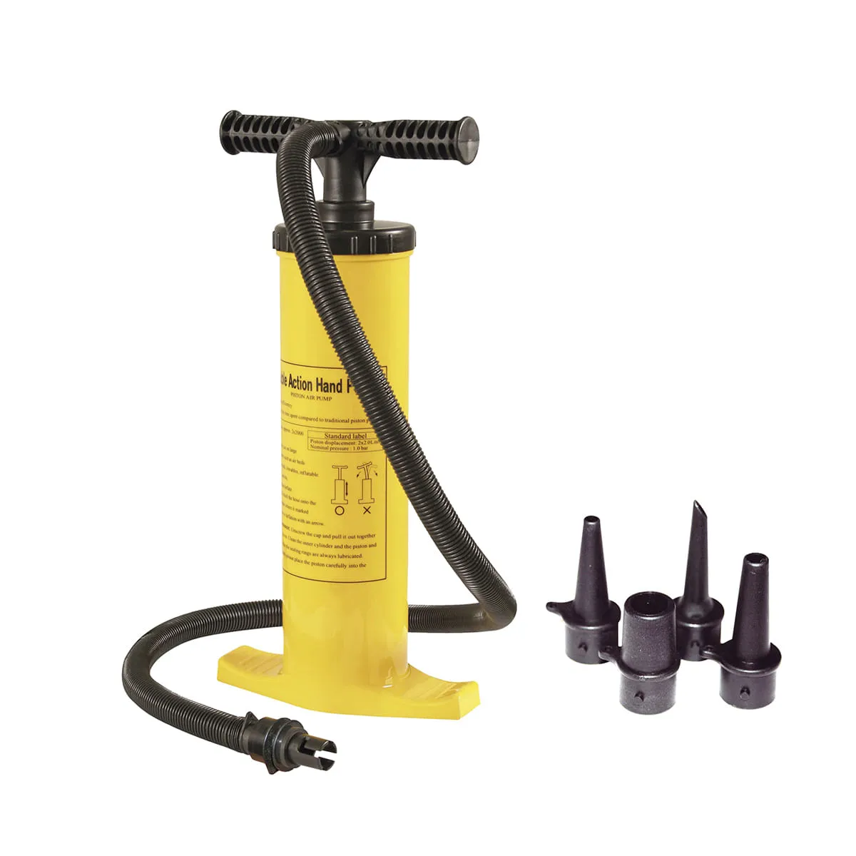 Inflador Broksol Doble Accion 2000cc Colchonetas 4 Picos