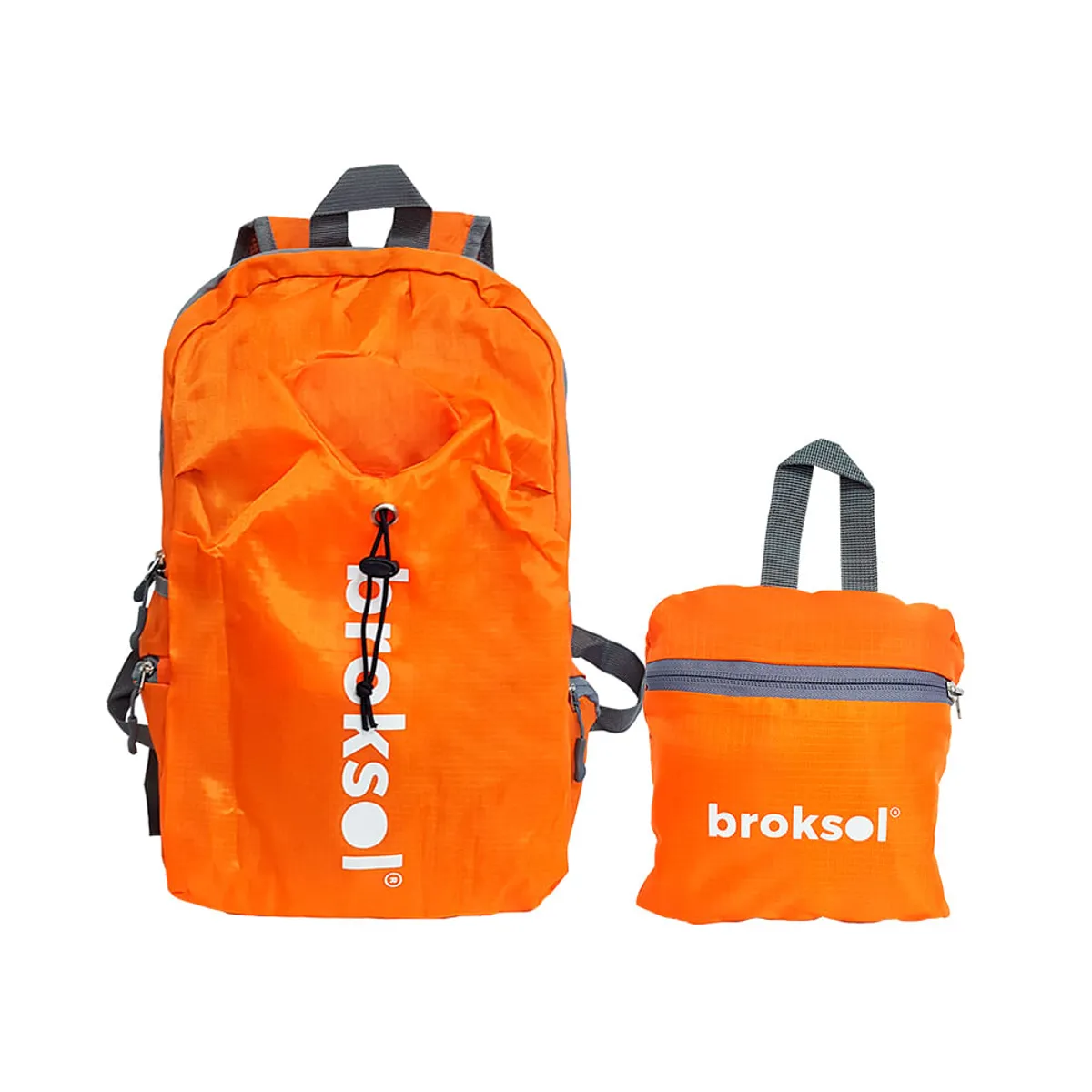 Mochila Trekking Broksol Transformable Tipo Bolso 15 Lts Naranja