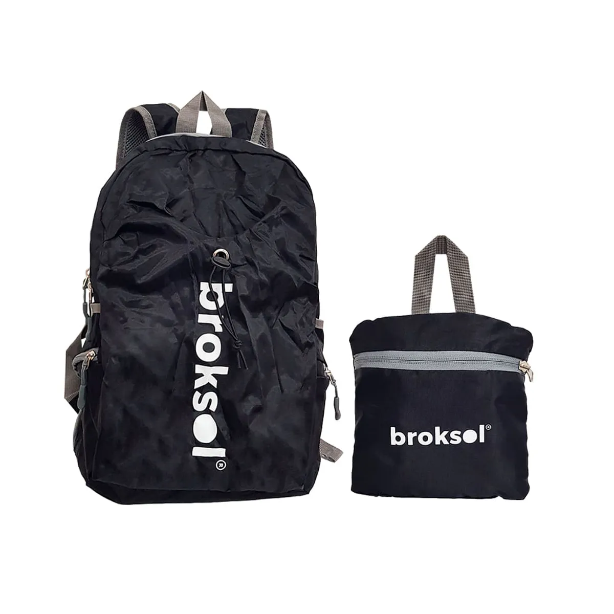 Mochila Trekking Broksol Transformable Tipo Bolso 15 Lts Negra