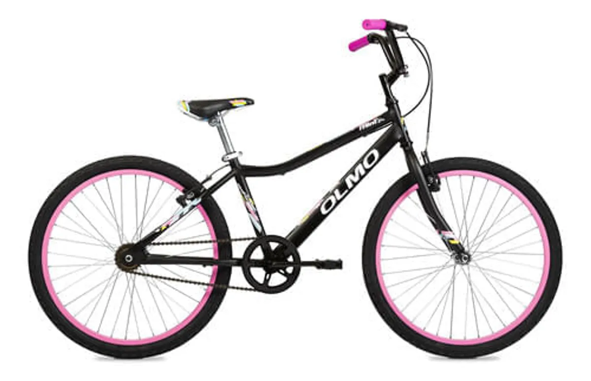 Bicicleta Infantil Olmo Mint 2020 R24 Negro/rosa