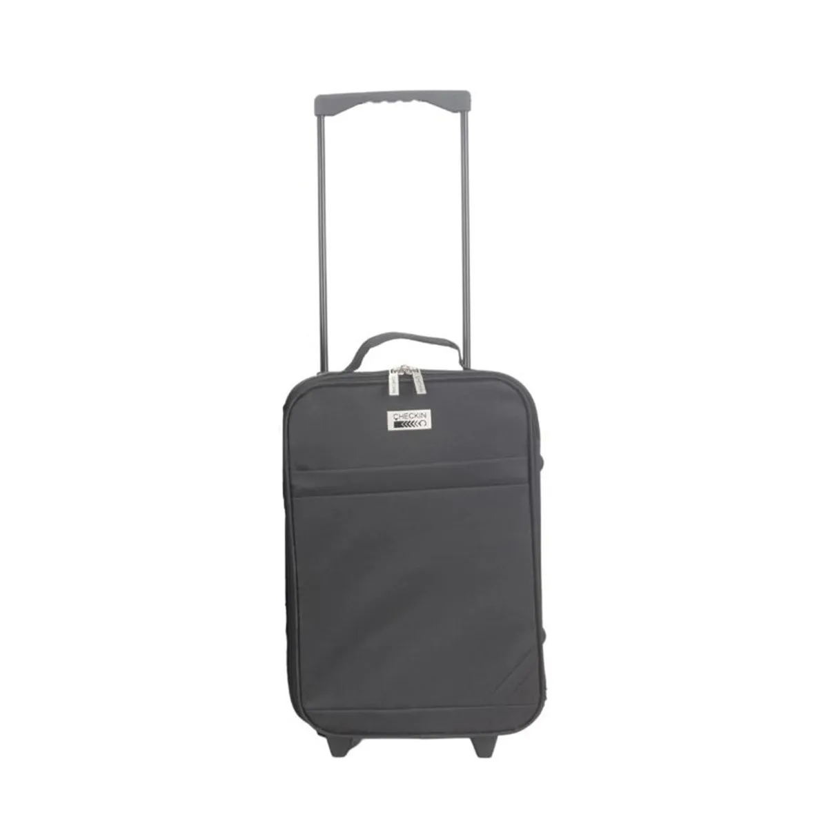 Valija de tela Check In 18" negro 2 ruedas