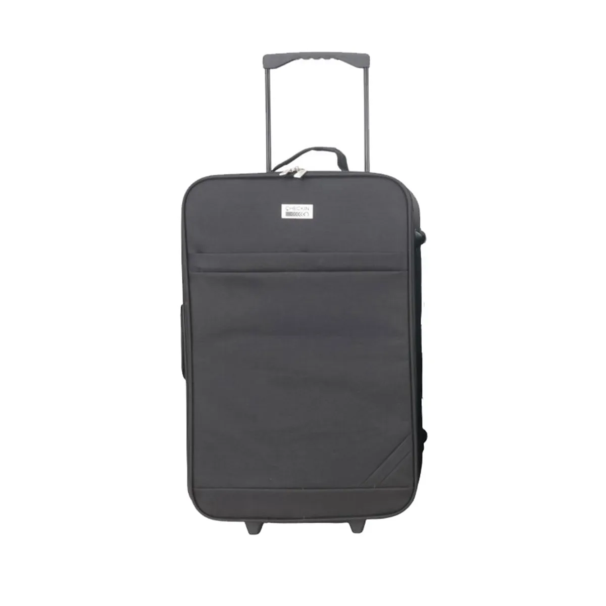 Valija de tela Check In 24" negro 2 ruedas