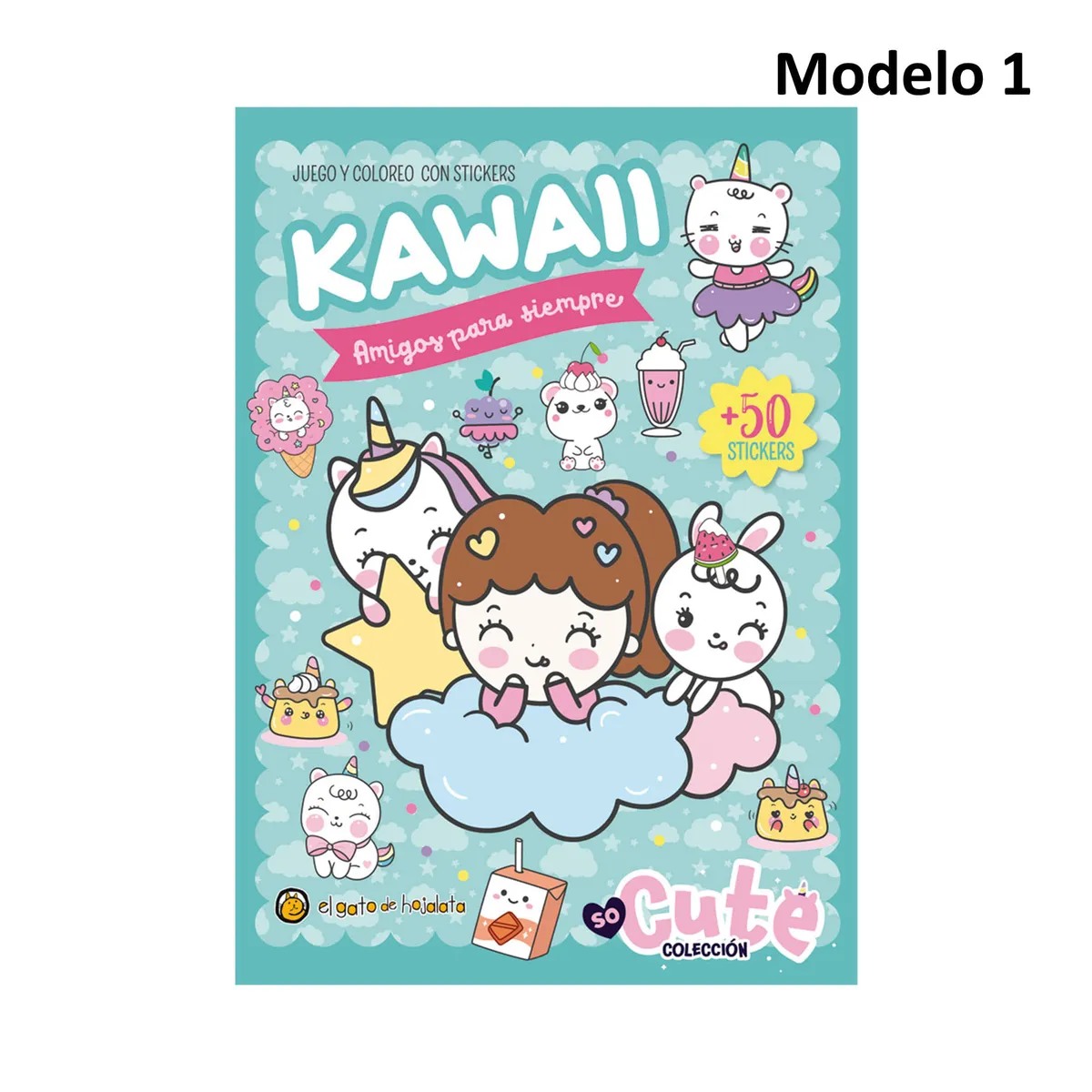 Libro para colorear juego y coloreo- so cute (Modelos surtidos)