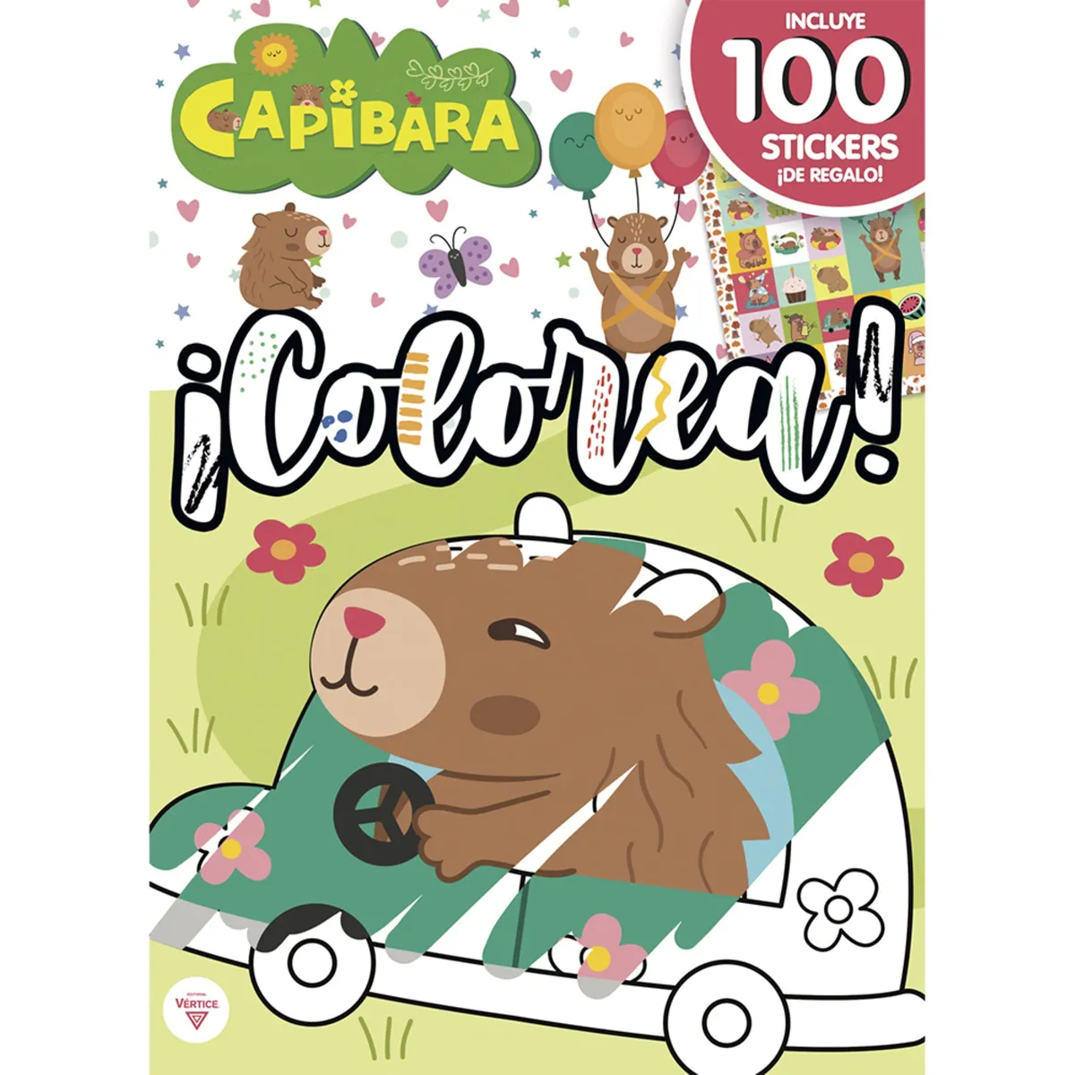 Libro Capibara-Colorea