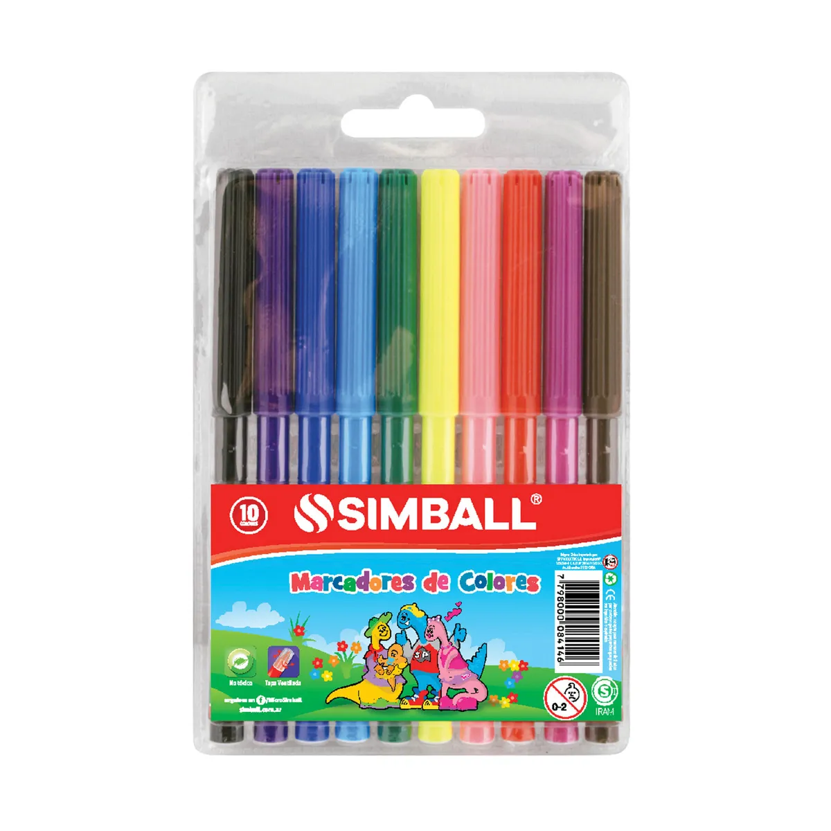 Marcadores Simball colores 10 u.