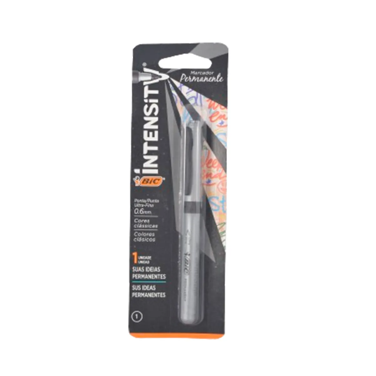 Marcador permanente Bic intensity ultra fino negro x 1 uni