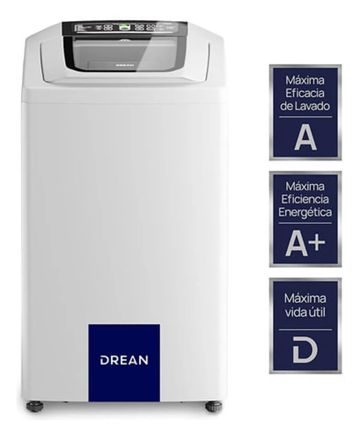 Lavarropas 6,5 Kg Blanco Drean Concept Neo Fuzzy 658 B