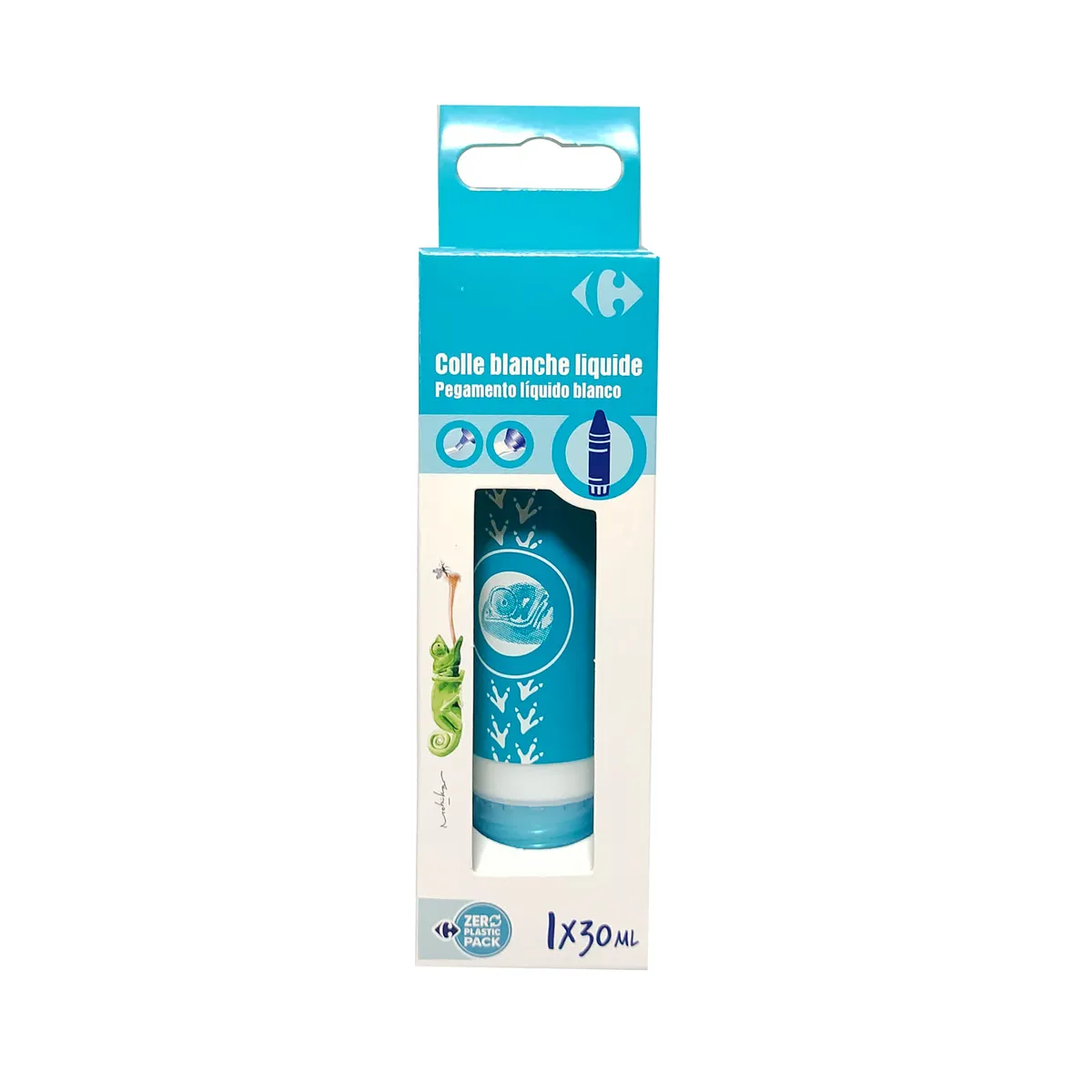 Adhesivo vinílico Carrefour doble aplicador 30 cc.