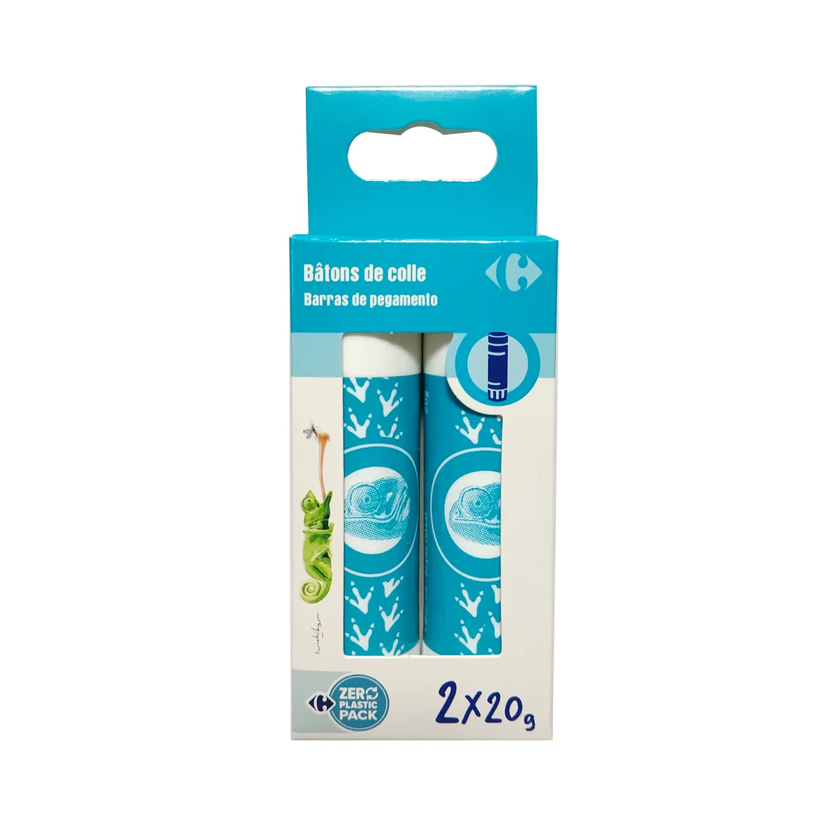 Adhesivo en barra Carrefour 2 u. x 20 g.