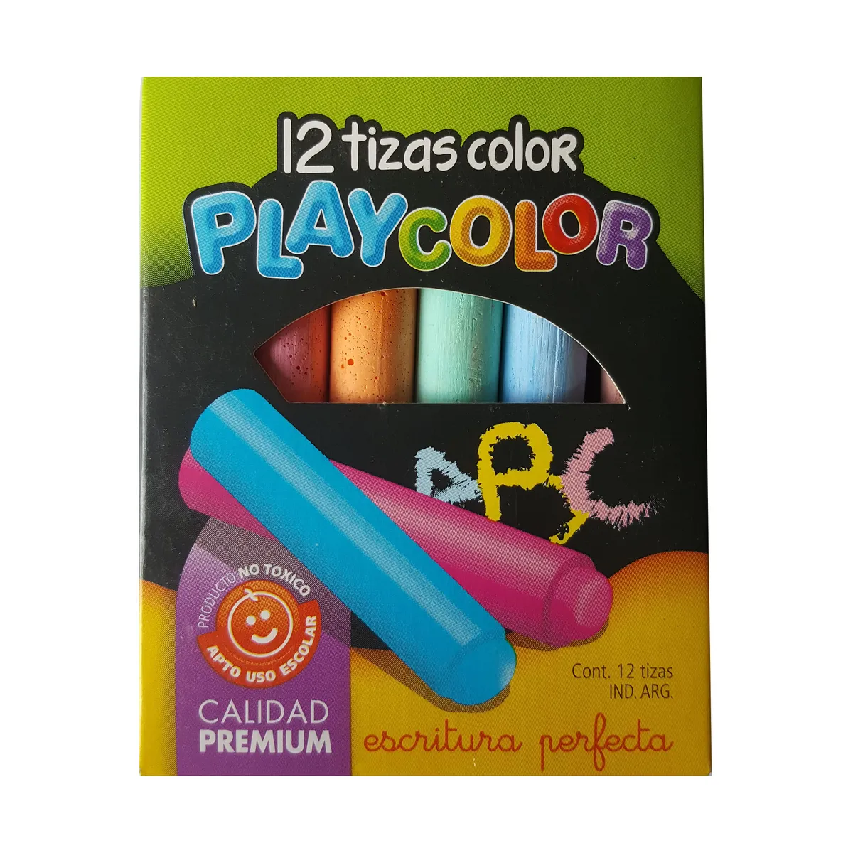 Tizas color Playcolor 12  u.