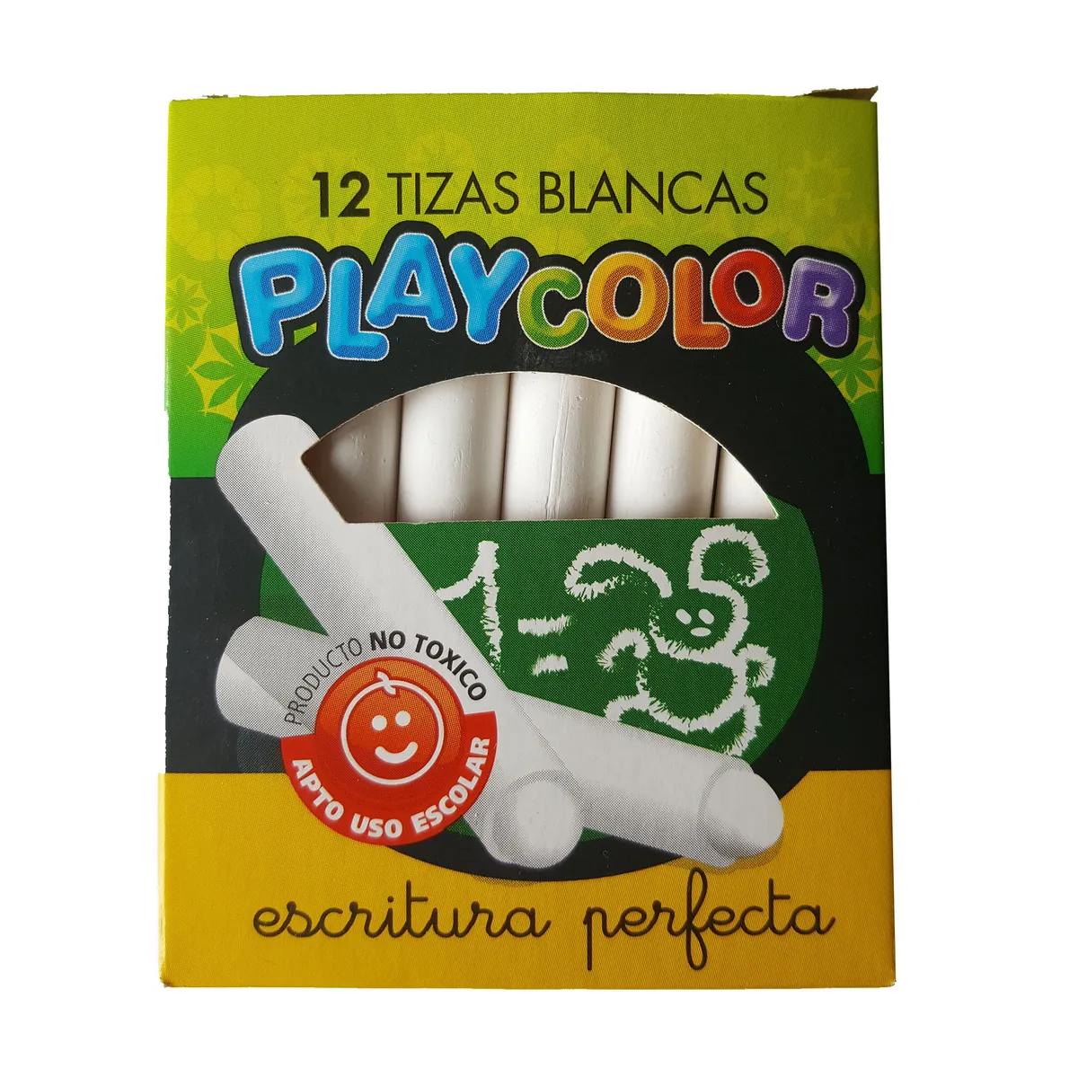 Tizas blancas Playcolor 12 u.
