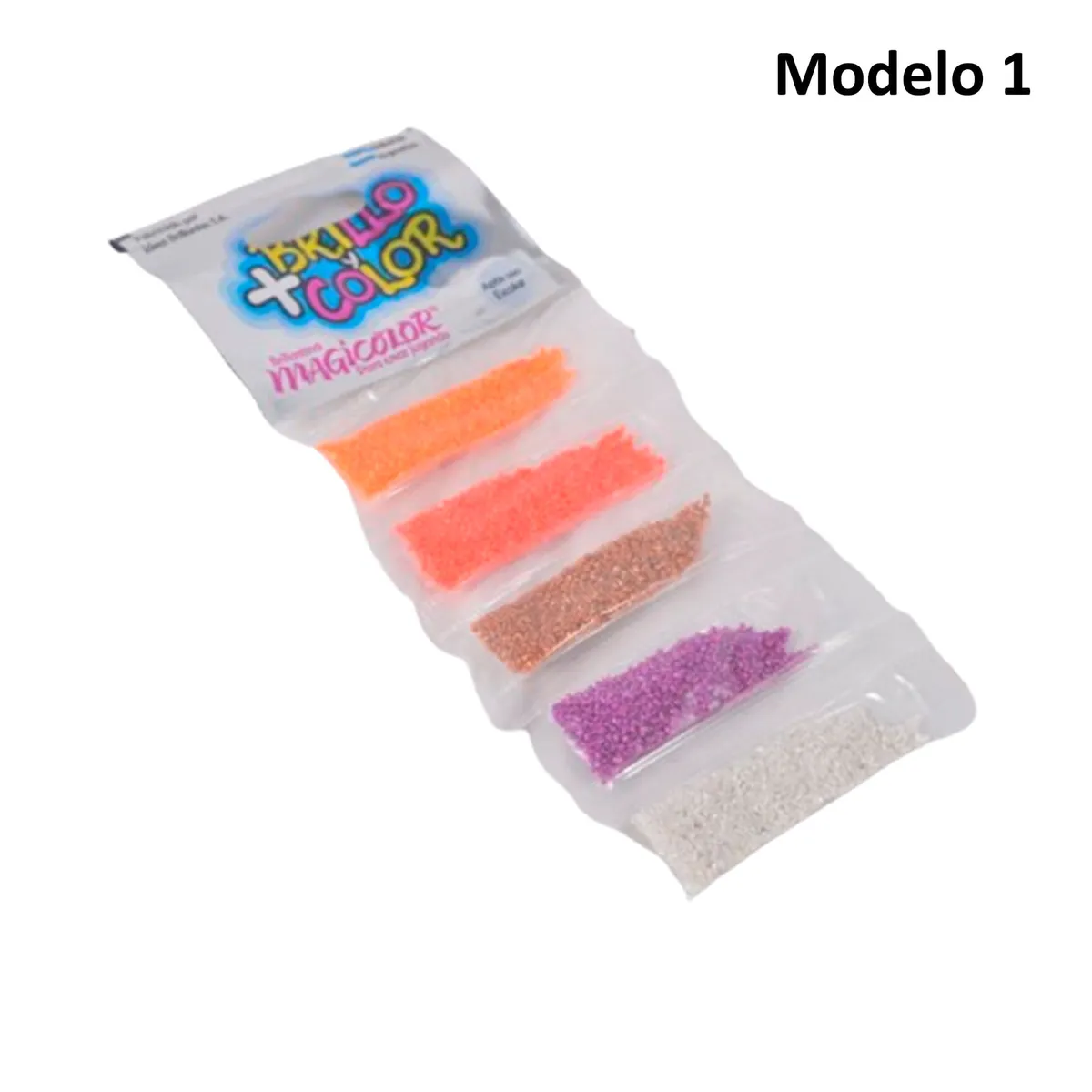 Brillantina Magicolor fluo x 5 sobres 4 grs (Modelos Surtidos)