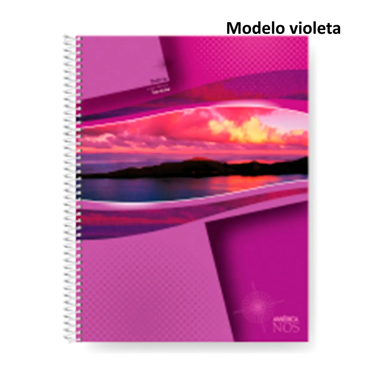 Cuaderno 22x29 espiral América nos cuadriculado 80 hojas  (Modelos Surtidos)