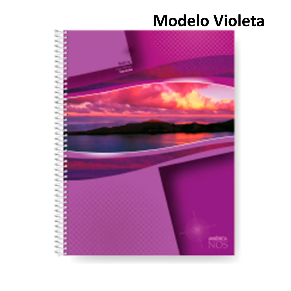 Cuaderno 22x29 espiral América nos rayado 80 hojas  (Modelos Surtidos)