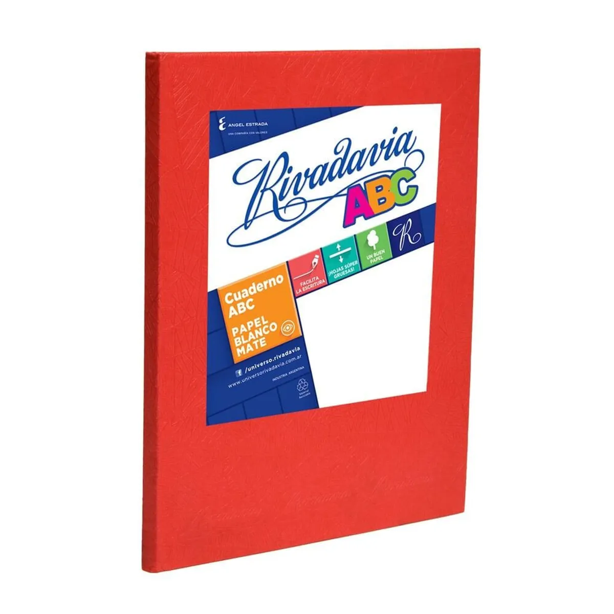 Cuaderno rayado Rivadavia ABC N°3 rojo 50 hojas