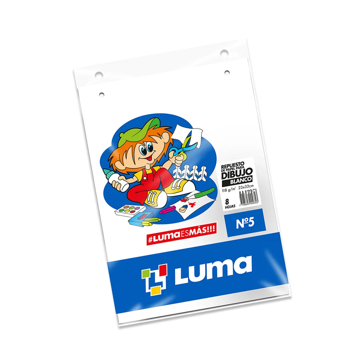 Repuesto dibujo N5 Luma blanco