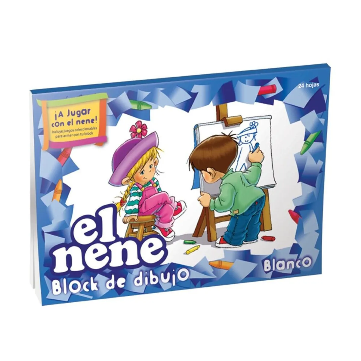 Block de dibujo n5 El Nene blanco 24 hojas
