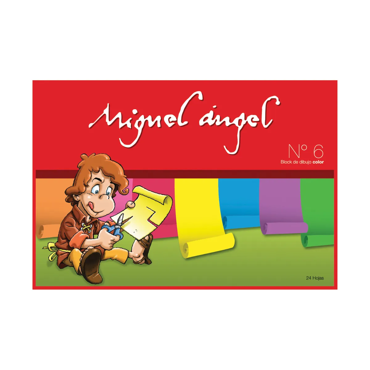 Block de dibujo n6 Miguel Ángel color 24 hojas