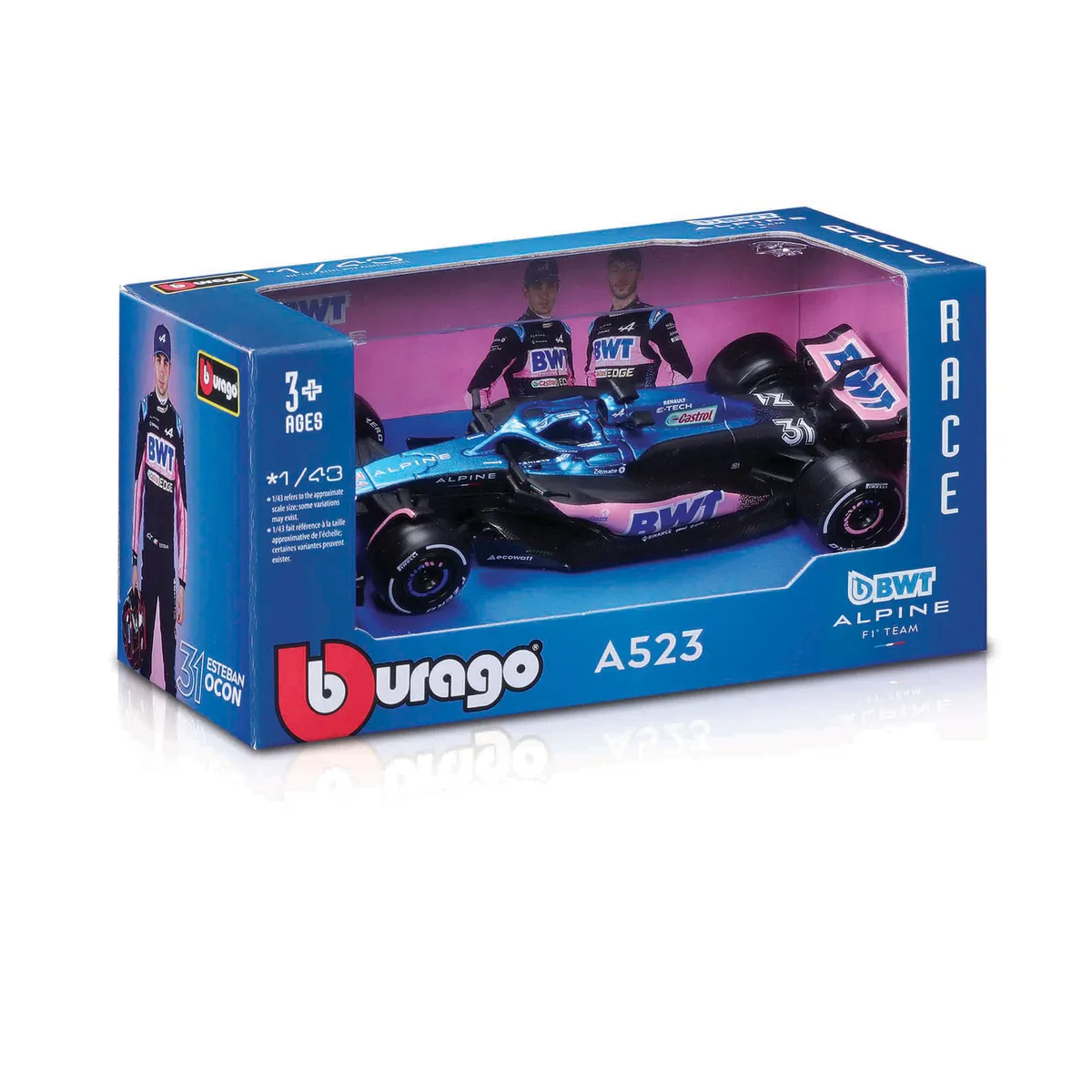 Vehículo f1 bwt alpine Burago 1:43