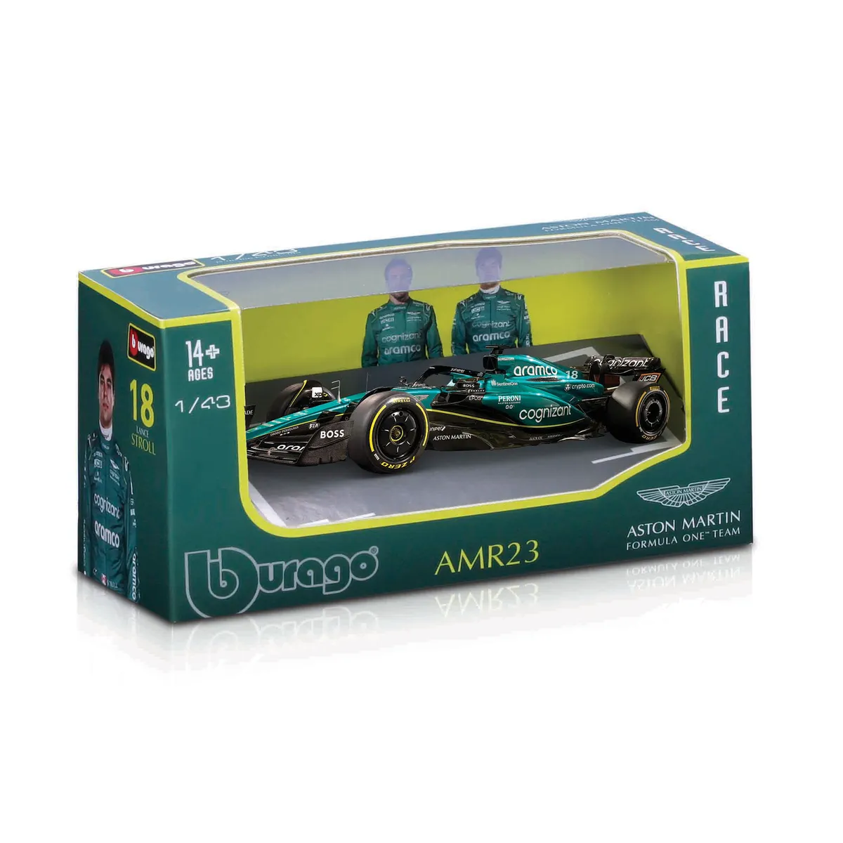 Vehículo Burago aston martin f1 1:43