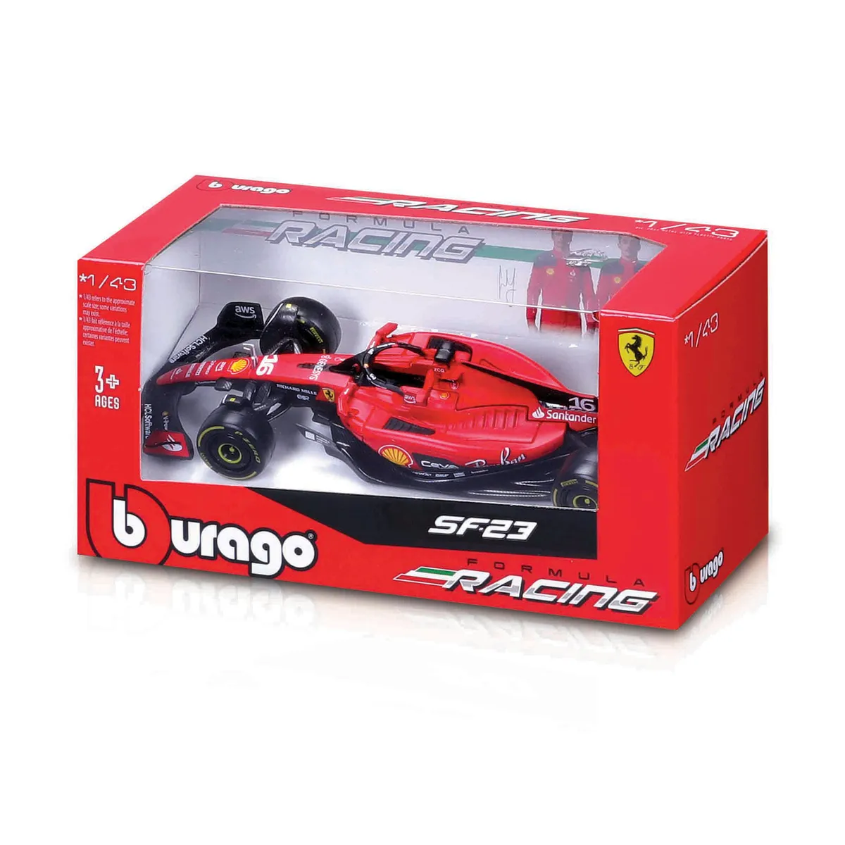 Vehículo Burago ferrari racing 1:43