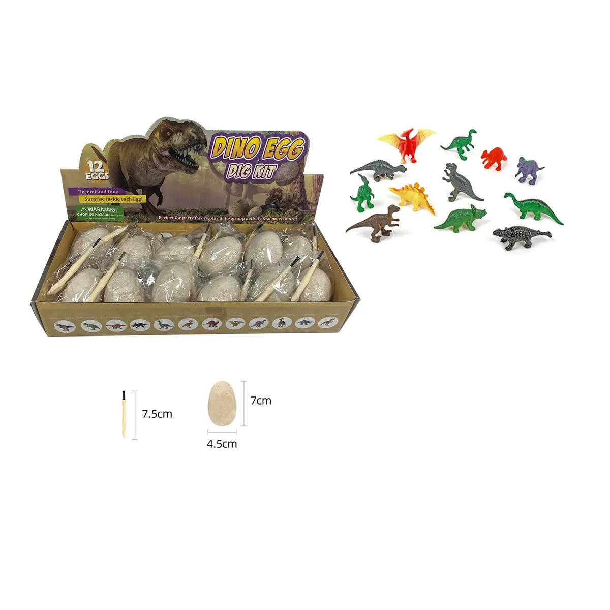 Huevo de dinosaurio desenterrarlo