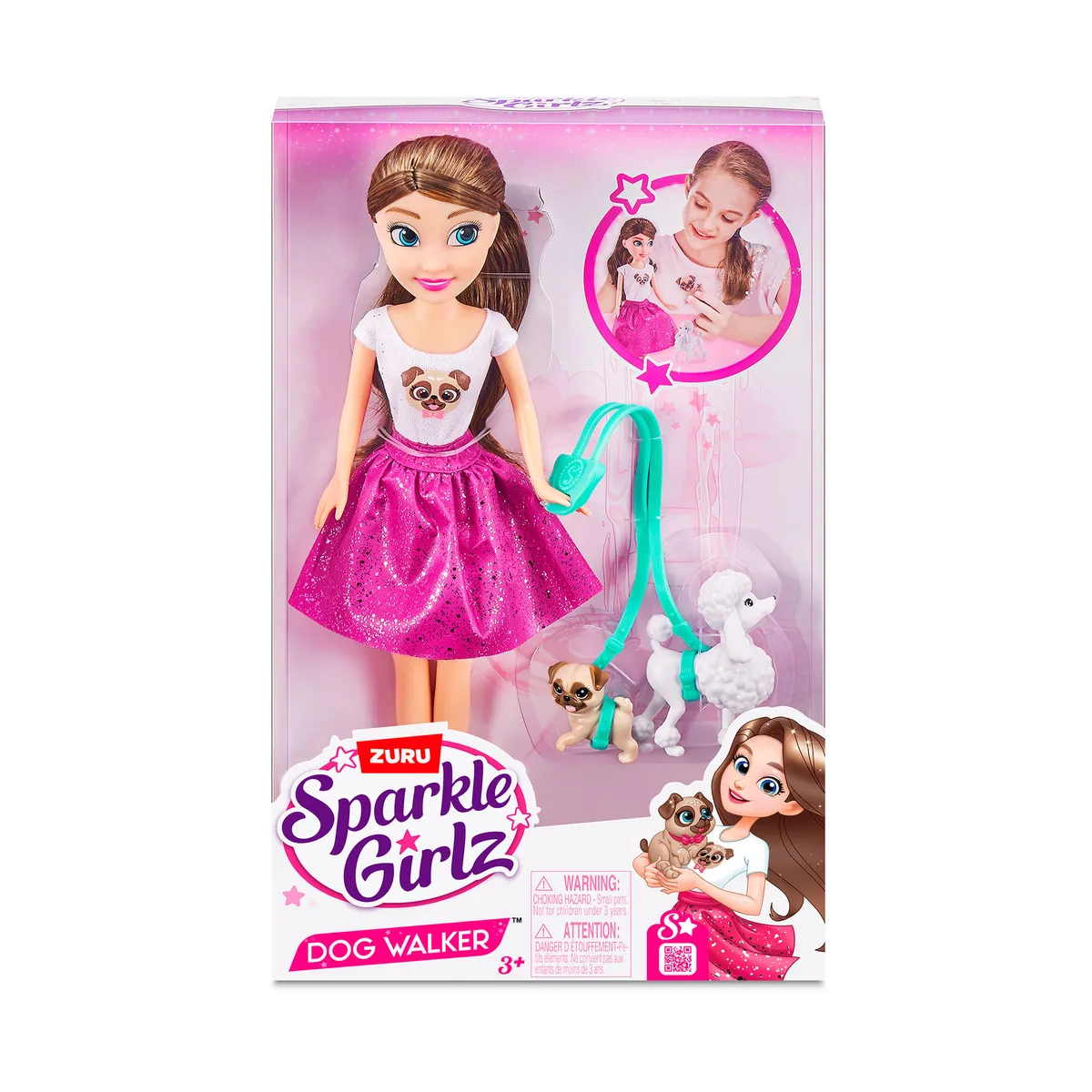 Play set muñeca sparkle con mascota