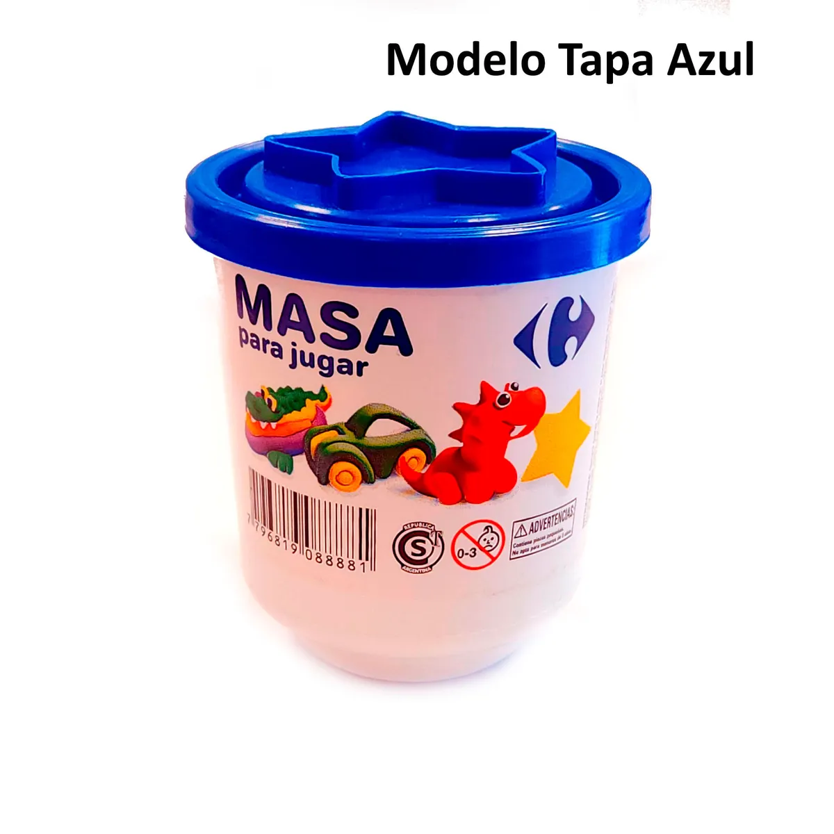 Pote masa para modelar Carrefour x 90 grs (Modelos Surtidos)