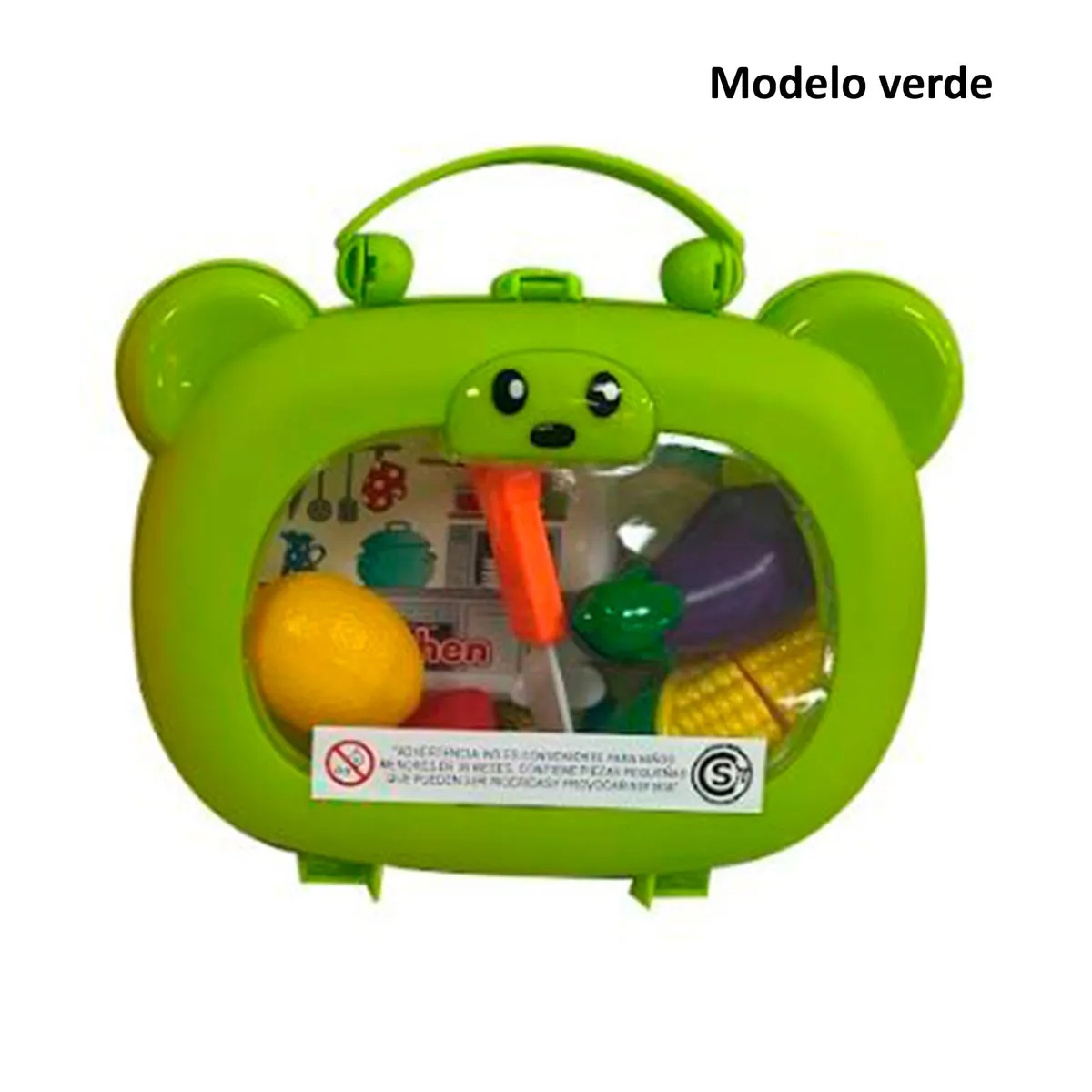 Set de valija oso de verduras de 7 piezas (Modelos Surtidos)