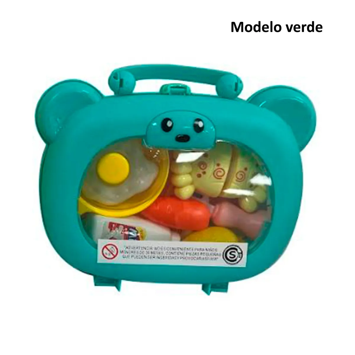 Set de valija oso de comida de 8 piezas (Modelos Surtidos)