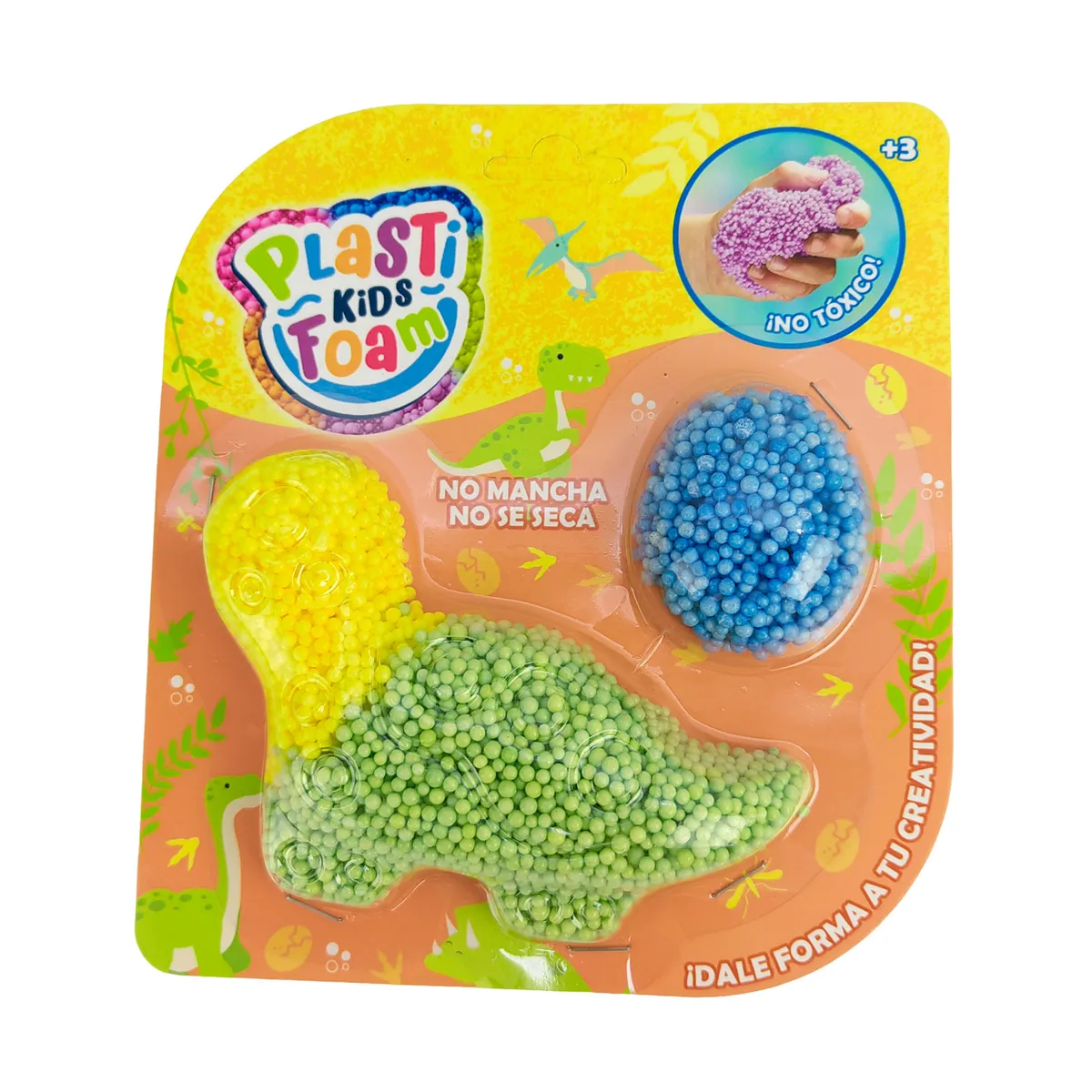 Masa foam de telgopor dino