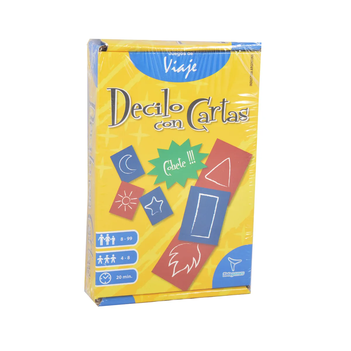 Juego de cartas decilo con cartas