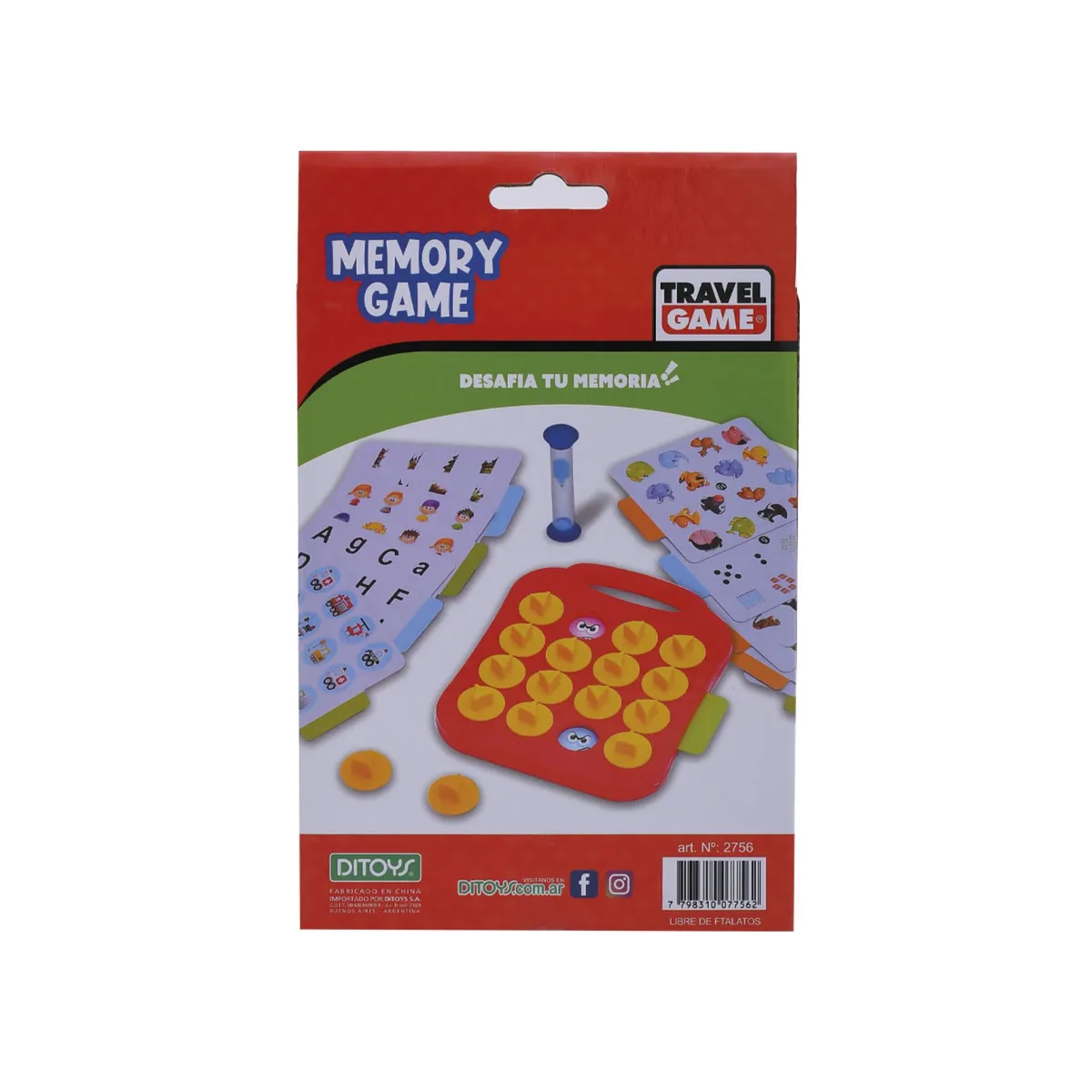 Juego Ditoys memory travel