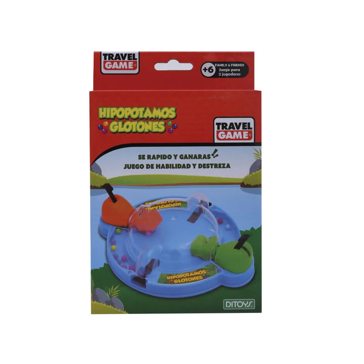 Juego Ditoys hipopótamos travel