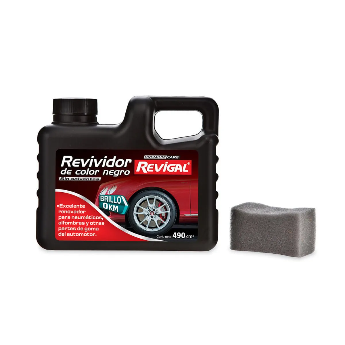 Revividor de color para autos Revigal negro 490 cc.