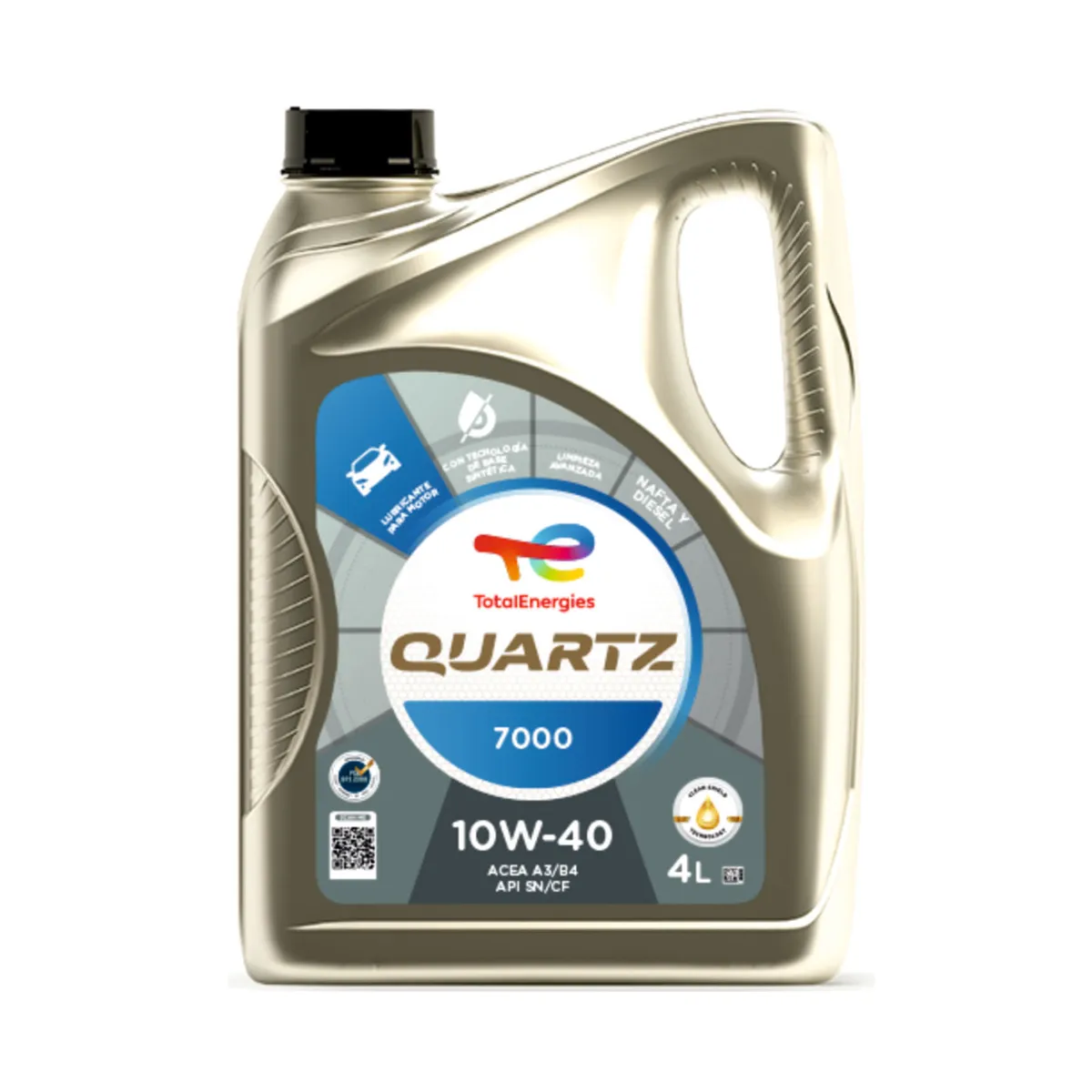 Aceite Total Quartz 7000 10W-40 4 lts.
